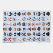 Amerikanische Unabhängigkeitstag-Hundeszenen Geschirrtuch (Horizontal)