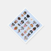 Amerikanische Unabhängigkeitstag-Hundeszenen Serviette (Ecke)