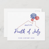 Amerikanische Unabhängigkeitstag Independence Day Postkarte (Vorne/Hinten)