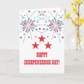 Amerikanische Unabhängigkeitstag-Karte für Sterne  Karte (Gelbe Blume)