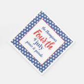 Amerikanische Unabhängigkeitstag Niedlich Summer C Serviette (Ecke)