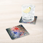 Amerikanische Unabhängigkeitstag, Nummer 1, Kunstm Rechteckiger Pappuntersetzer (Vor Ort)