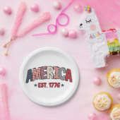 Amerikanische Unabhängigkeitstag-Papiertafel des U Pappteller (Party)