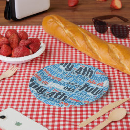 Amerikanische Unabhängigkeitstag Pappteller