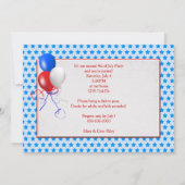 Amerikanische Unabhängigkeitstag Party Einladung (Rückseite)