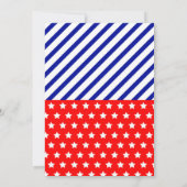 amerikanische Unabhängigkeitstag Party Einladung (Rückseite)