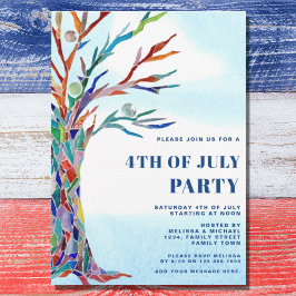 Amerikanische Unabhängigkeitstag Party Einladung