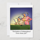 Amerikanische Unabhängigkeitstag-Party Einladungen (Vorderseite)