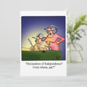 Amerikanische Unabhängigkeitstag-Party Einladungen (Stehend Vorderseite)