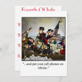 Amerikanische Unabhängigkeitstag-Party Einladungen (Vorne/Hinten)