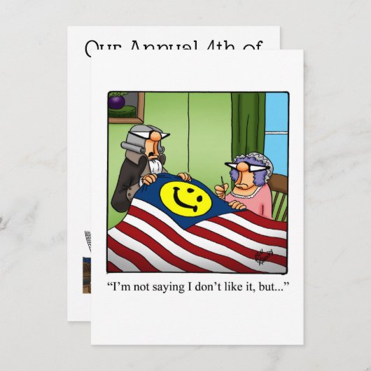 Amerikanische Unabhängigkeitstag-Party Einladungen (Vorne/Hinten)