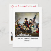 Amerikanische Unabhängigkeitstag-Party Einladungen (Vorne/Hinten)