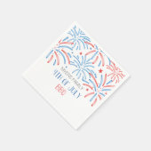 Amerikanische Unabhängigkeitstag-Party für Wasserf Serviette (Ecke)