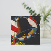 Amerikanische Unabhängigkeitstag Party Liberty Bel Einladung (Stehend Vorderseite)