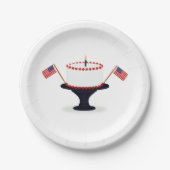 Amerikanische Unabhängigkeitstag Party Paper Telle Pappteller (Vorderseite)