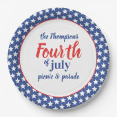 Amerikanische Unabhängigkeitstag Party Pappteller (Vorderseite)