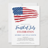 Amerikanische Unabhängigkeitstag Party Patriotic U Einladung (Vorderseite)