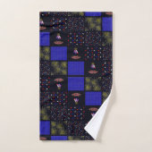 Amerikanische Unabhängigkeitstag Patchwork Pattern Badhandtuch Set (Handtuch)