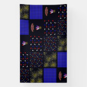 Amerikanische Unabhängigkeitstag Patchwork Pattern Banner (Vertikal)
