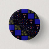 Amerikanische Unabhängigkeitstag Patchwork Pattern Button (Vorderseite)