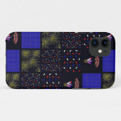 Amerikanische Unabhängigkeitstag Patchwork Pattern Case-Mate iPhone Hülle (Rückseite (Horizontal))
