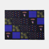 Amerikanische Unabhängigkeitstag Patchwork Pattern Fußmatte (Vorderseite)