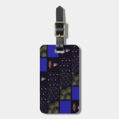 Amerikanische Unabhängigkeitstag Patchwork Pattern Gepäckanhänger (Vorderseite vertikal)