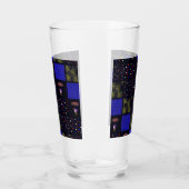 Amerikanische Unabhängigkeitstag Patchwork Pattern Glas (Links)