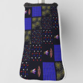 Amerikanische Unabhängigkeitstag Patchwork Pattern Golf Headcover (Rotieren 90)