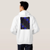 Amerikanische Unabhängigkeitstag Patchwork Pattern Hoodie (Schwarz voll)