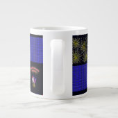 Amerikanische Unabhängigkeitstag Patchwork Pattern Jumbo-Tasse (Rückseite)