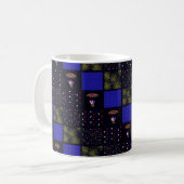 Amerikanische Unabhängigkeitstag Patchwork Pattern Kaffeetasse (Vorderseite Links)