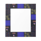 Amerikanische Unabhängigkeitstag Patchwork Pattern Notizblock (Vorderseite)