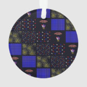 Amerikanische Unabhängigkeitstag Patchwork Pattern Ornament (Rückseite)