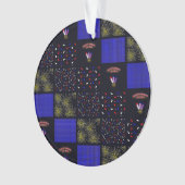 Amerikanische Unabhängigkeitstag Patchwork Pattern Ornament (Vorderseite)