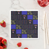 Amerikanische Unabhängigkeitstag Patchwork Pattern Serviette (Beispiel)