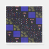 Amerikanische Unabhängigkeitstag Patchwork Pattern Serviette (Vorderseite)