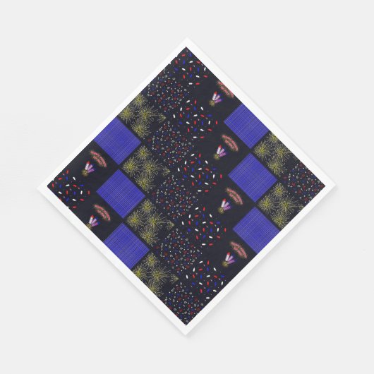Amerikanische Unabhängigkeitstag Patchwork Pattern Serviette (Ecke)