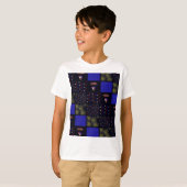 Amerikanische Unabhängigkeitstag Patchwork Pattern T-Shirt (Vorne ganz)