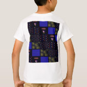 Amerikanische Unabhängigkeitstag Patchwork Pattern T-Shirt (Rückseite)