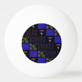 Amerikanische Unabhängigkeitstag Patchwork Pattern Tischtennisball (Rückseite)