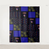 Amerikanische Unabhängigkeitstag Patchwork Pattern Wandteppich (Vorderseite)