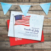 Amerikanische Unabhängigkeitstag Patriotic Red Whi Postkarte