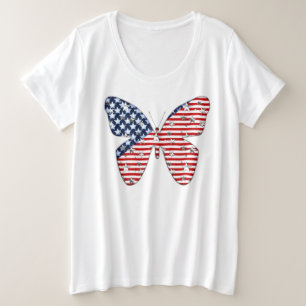 Amerikanische Unabhängigkeitstag Plus Größe T - Sh Große Größe T-Shirt