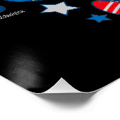 AMERIKANISCHE UNABHÄNGIGKEITSTAG POSTER (Ecke)