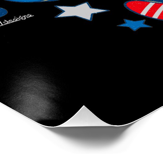 AMERIKANISCHE UNABHÄNGIGKEITSTAG POSTER (Ecke)