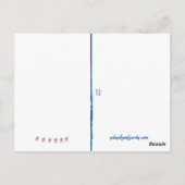 amerikanische Unabhängigkeitstag Postkarte (Rückseite)