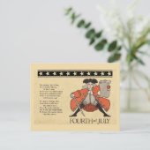 Amerikanische Unabhängigkeitstag Postkarte (Stehend Vorderseite)