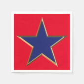 Amerikanische Unabhängigkeitstag Rot-Blau-patrioti Serviette (Vorderseite)