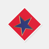 Amerikanische Unabhängigkeitstag Rot-Blau-patrioti Serviette (Ecke)